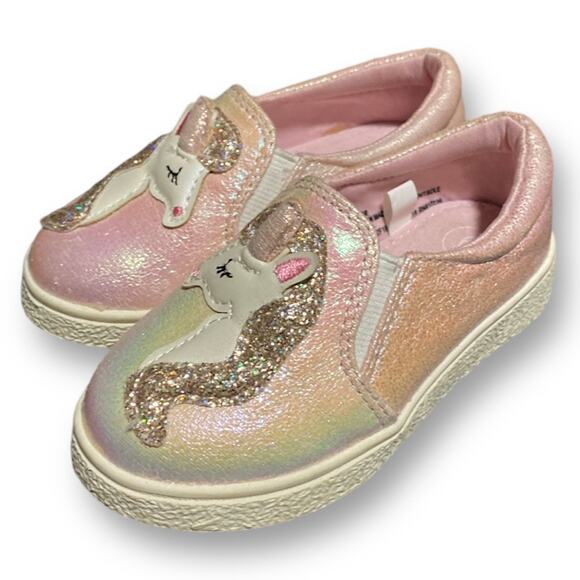 Girls Shoes Size 6 TWO (2) Pair Rampage Glitter Ballet Flats Cat N Jack Unicorn - Picture 3 of 14